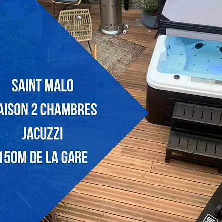 Saint Malo - Jolie Maison Avec Jacuzzi 150M Gare Extérieur photo